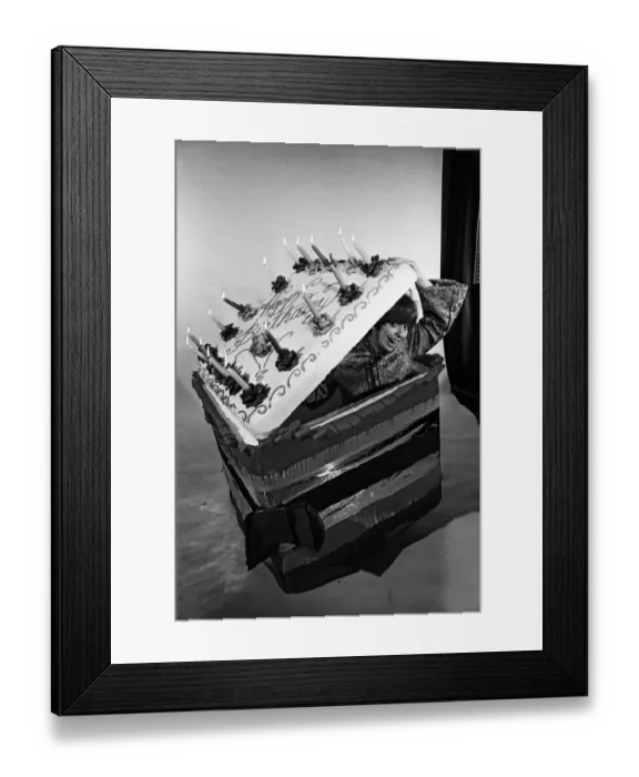 Framed Print : The cast of Do Not Adjust Your Set. Actress Denise Coffey celebrates her Framed Print : The cast of Do Not Adjust Your Set. Actress Denise Coffey celebrates her