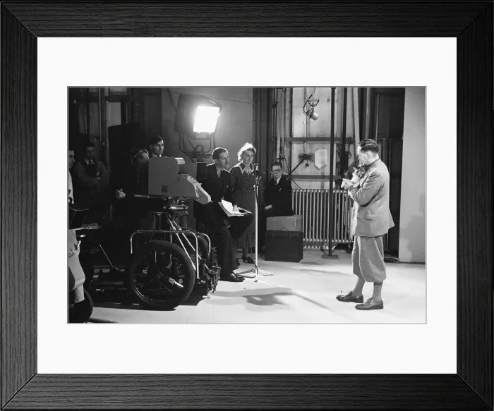 Framed Print : Picture Page television magazine programme seen here being broadcast from the BBC studios Framed Print : Picture Page television magazine programme seen here being broadcast from the BBC studios