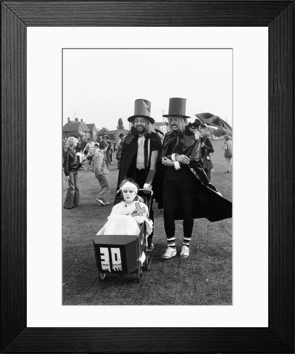 Framed Print : Sponsored Pram Race, Theale, West Berkshire, England, October 1980 Framed Print : Sponsored Pram Race, Theale, West Berkshire, England, October 1980