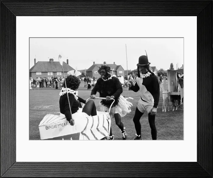 Framed Print : Sponsored Pram Race, Theale, West Berkshire, England, October 1980 Framed Print : Sponsored Pram Race, Theale, West Berkshire, England, October 1980