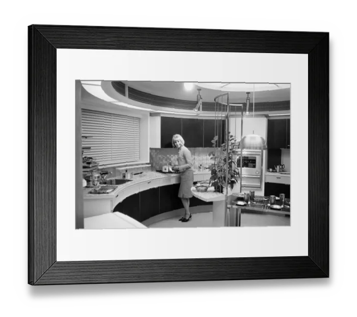 Framed Print : Show Home, the Aluminium house of the future, 2nd March 1964