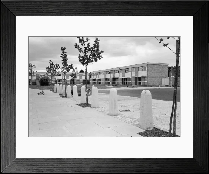 Framed Print : New build housing, prize winning house design. 17th April 1961