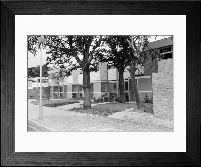 Framed Print : New build housing, prize winning house design. 17th April 1961 Framed Print : New build housing, prize winning house design. 17th April 1961