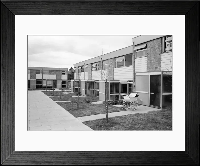Framed Print : New build housing, prize winning house design. 17th April 1961 Framed Print : New build housing, prize winning house design. 17th April 1961