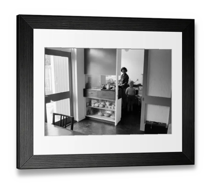 Framed Print : New build housing, prize winning house design. 17th April 1961