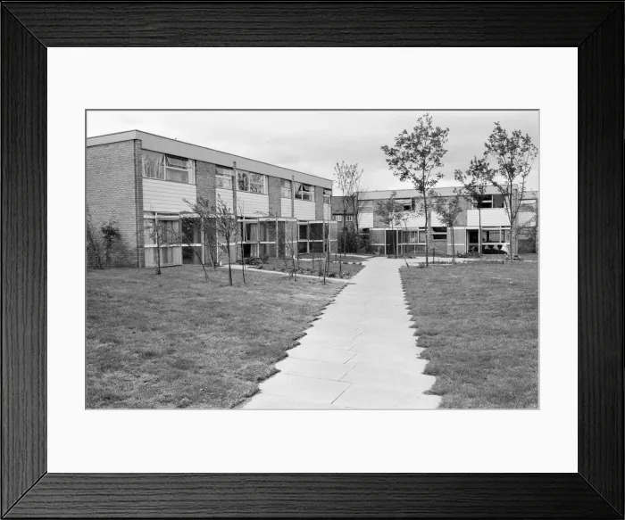 Framed Print : New build housing, prize winning house design. 17th April 1961 Framed Print : New build housing, prize winning house design. 17th April 1961