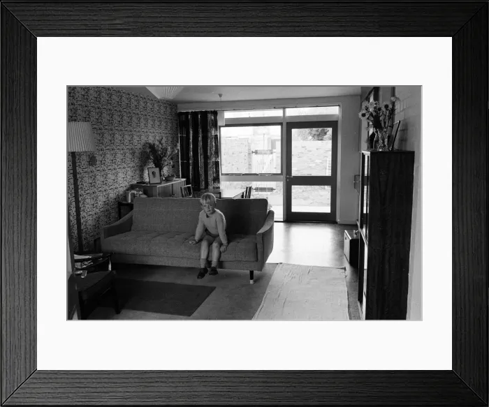 Framed Print : New build housing, prize winning house design. 17th April 1961 Framed Print : New build housing, prize winning house design. 17th April 1961