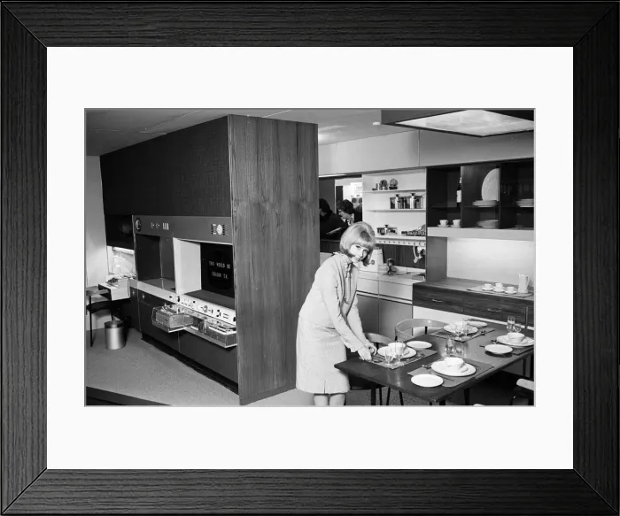 Framed Print : Show Home, the Aluminium house of the future, 2nd March 1964 Framed Print : Show Home, the Aluminium house of the future, 2nd March 1964
