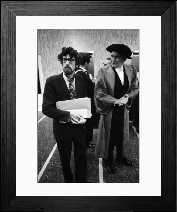 Framed Print : Queen Elizabeth II meets Piers Corbyn. Piers Corbyn waiting for Framed Print : Queen Elizabeth II meets Piers Corbyn. Piers Corbyn waiting for