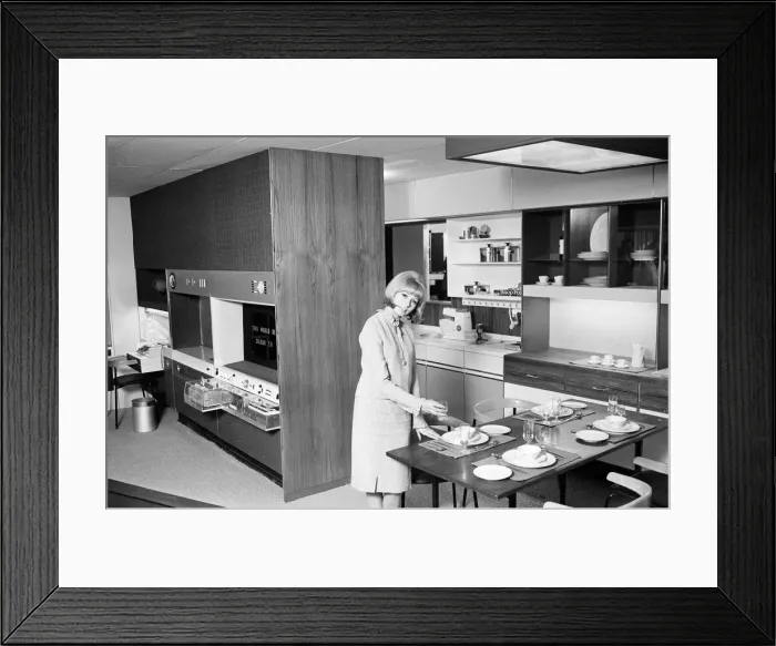 Framed Print : Show Home, the Aluminium house of the future, 2nd March 1964