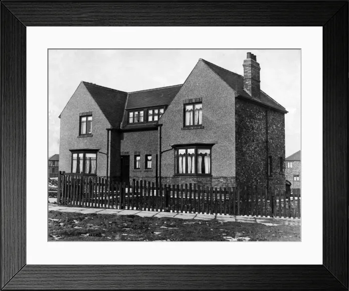 Framed Print : A Council House at Primrose near Monkton, Northumberland. 15th March 1931 Framed Print : A Council House at Primrose near Monkton, Northumberland. 15th March 1931
