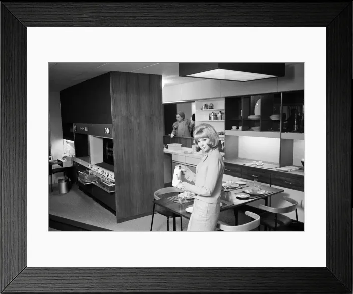 Framed Print : Show Home, the Aluminium house of the future, 2nd March 1964 Framed Print : Show Home, the Aluminium house of the future, 2nd March 1964