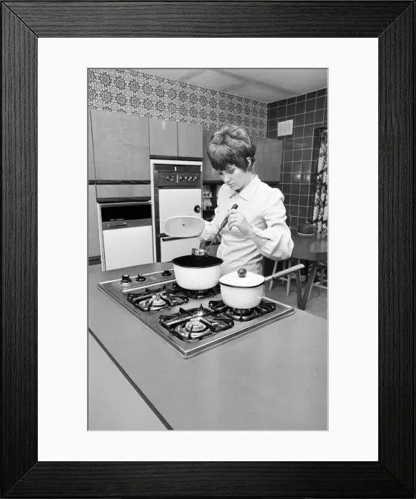 Framed Print : Modern Family Kitchen, 8th June 1969 Framed Print : Modern Family Kitchen, 8th June 1969