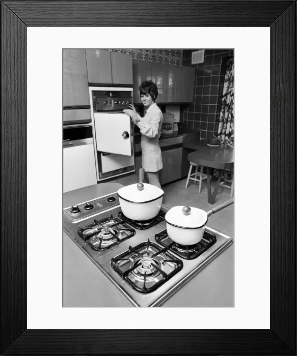 Framed Print : Modern Family Kitchen, 8th June 1969 Framed Print : Modern Family Kitchen, 8th June 1969