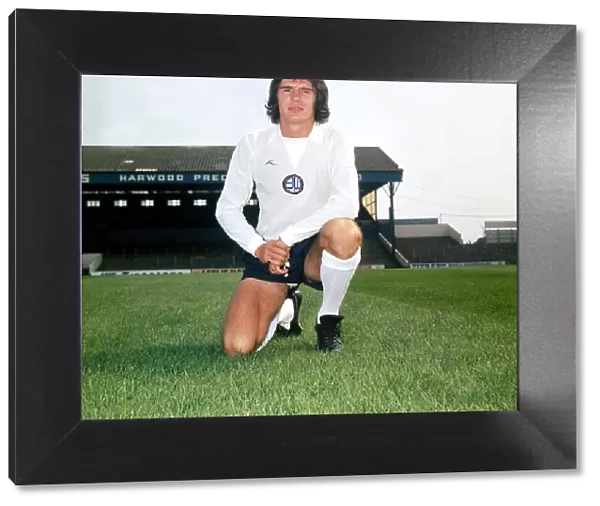 Bolton Wanderers F. C footballer Paul Jones. August 1975