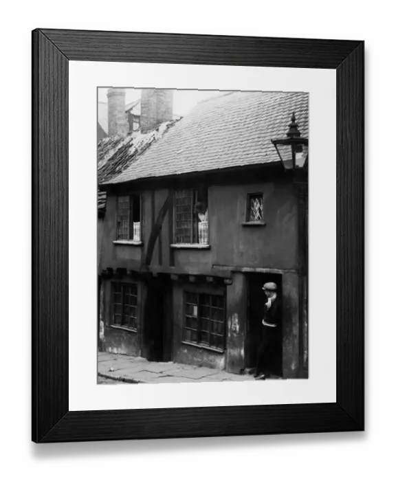 Framed Print : Appeals from the owner and various antiquarian societies have saved this old house in Framed Print : Appeals from the owner and various antiquarian societies have saved this old house in