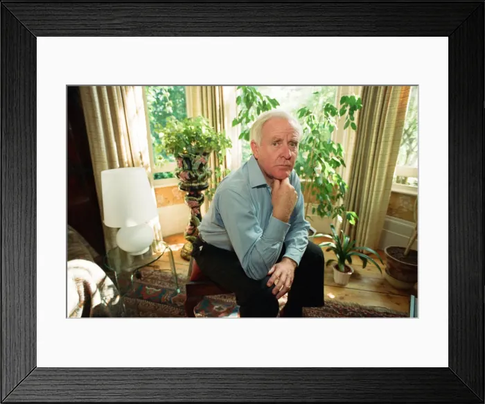 Framed Print : John Le Carre at home in Hampstead. 6th July 1993 Framed Print : John Le Carre at home in Hampstead. 6th July 1993