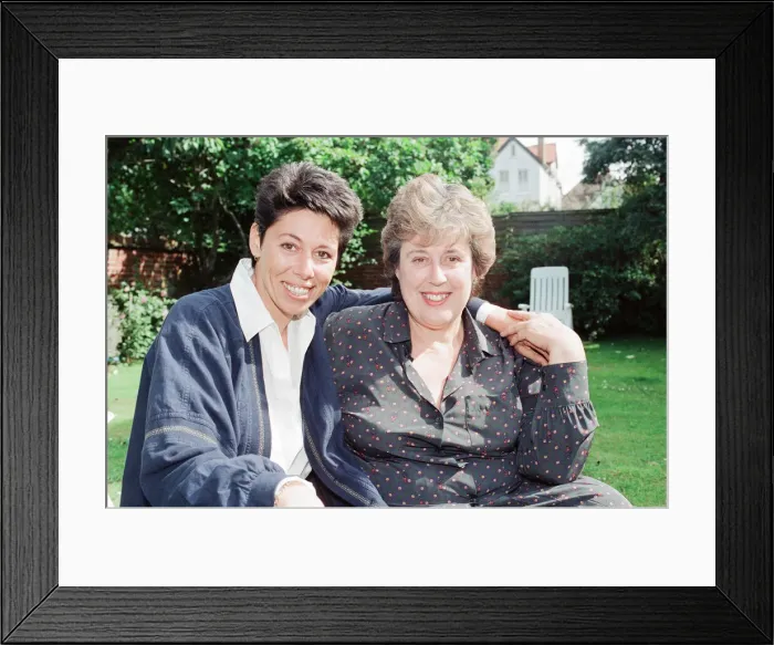 Framed Print : Sally Becker, British Aid Worker and Heroine, pictured 10th September 1993