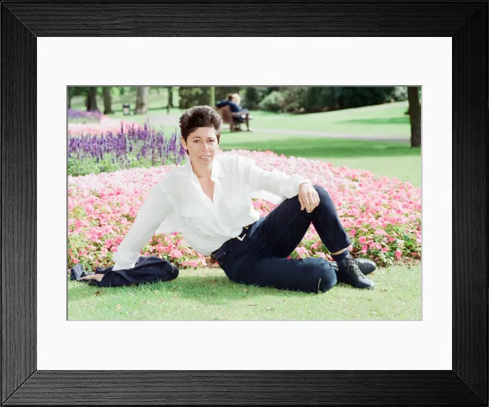 Framed Print : Sally Becker, British Aid Worker and Heroine, pictured 10th September 1993