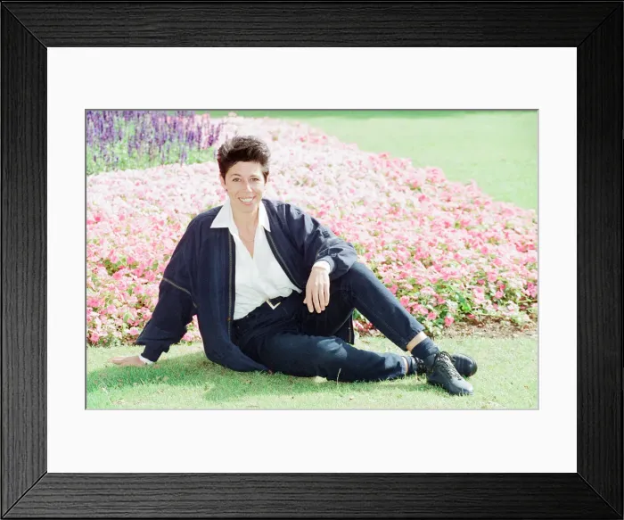 Framed Print : Sally Becker, British Aid Worker and Heroine, pictured 10th September 1993