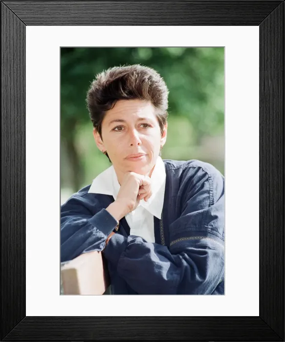 Framed Print : Sally Becker, British Aid Worker and Heroine, pictured 10th September 1993 Framed Print : Sally Becker, British Aid Worker and Heroine, pictured 10th September 1993