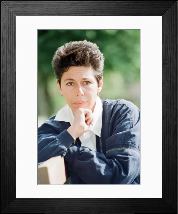 Framed Print : Sally Becker, British Aid Worker and Heroine, pictured 10th September 1993 Framed Print : Sally Becker, British Aid Worker and Heroine, pictured 10th September 1993