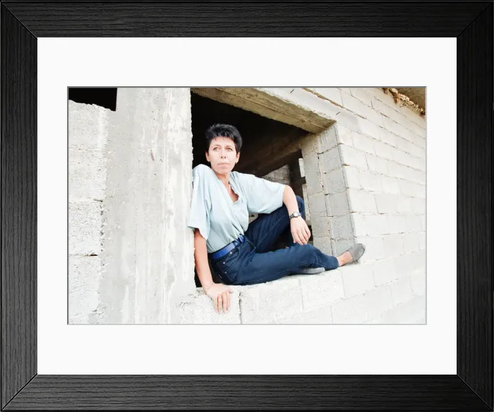 Framed Print : Sally Becker, British Aid Worker pictured August 1993. Returns to Mostar Framed Print : Sally Becker, British Aid Worker pictured August 1993. Returns to Mostar