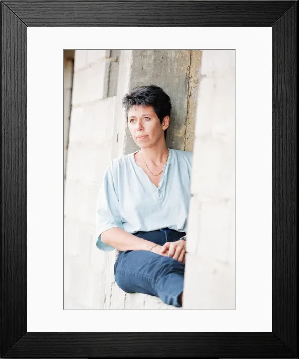 Framed Print : Sally Becker, British Aid Worker pictured August 1993. Returns to Mostar Framed Print : Sally Becker, British Aid Worker pictured August 1993. Returns to Mostar