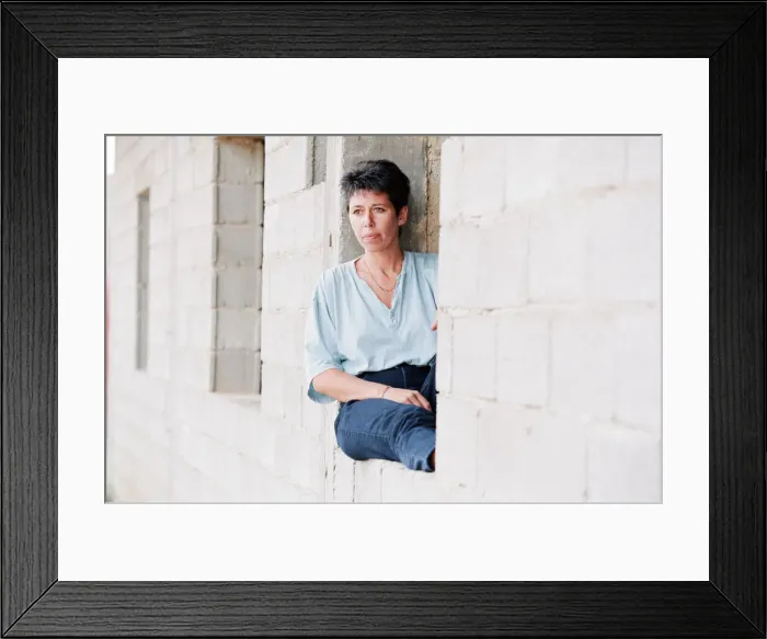 Framed Print : Sally Becker, British Aid Worker pictured August 1993. Returns to Mostar Framed Print : Sally Becker, British Aid Worker pictured August 1993. Returns to Mostar