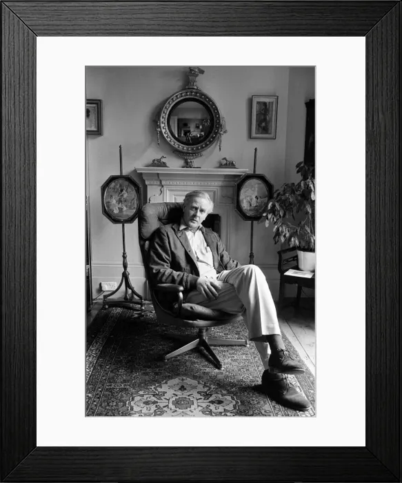 Framed Print : Writer David Cornwall (John Le Carre) at his home Hampstead, north London Framed Print : Writer David Cornwall (John Le Carre) at his home Hampstead, north London
