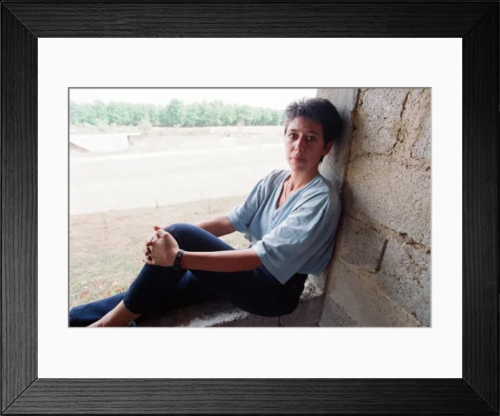 Framed Print : Sally Becker, British Aid Worker pictured August 1993. Returns to Mostar Framed Print : Sally Becker, British Aid Worker pictured August 1993. Returns to Mostar