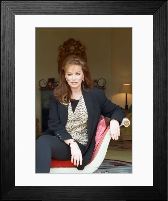 Framed Print : Jackie Collins. (Pictured in London) Author Framed Print : Jackie Collins. (Pictured in London) Author