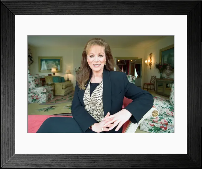 Framed Print : Jackie Collins. (Pictured in London) Author Framed Print : Jackie Collins. (Pictured in London) Author