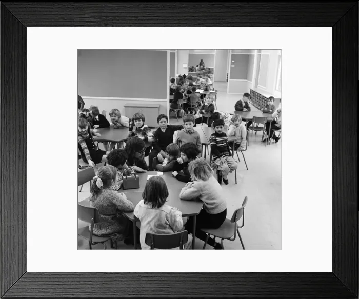 Framed Print : Tilery Primary School, Stockton-on-Tees, new school special. 1971 Framed Print : Tilery Primary School, Stockton-on-Tees, new school special. 1971