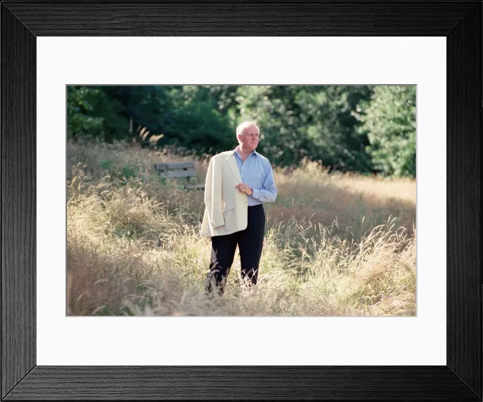 Framed Print : John Le Carre near his home in Hampstead. 6th July 1993 Framed Print : John Le Carre near his home in Hampstead. 6th July 1993