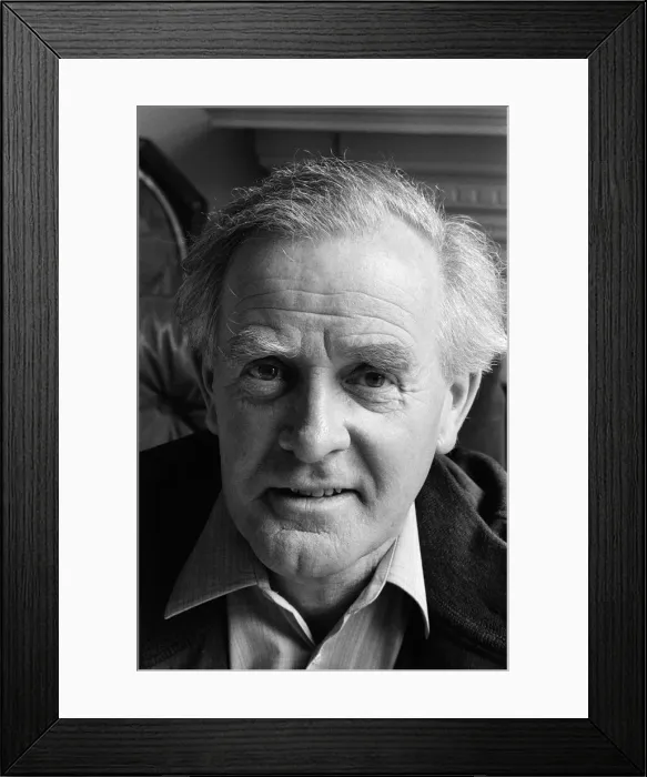 Framed Print : Writer David Cornwall (John Le Carre) at his home Hampstead, north London