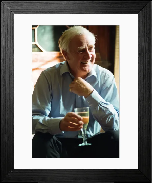 Framed Print : John Le Carre at home in Hampstead. 6th July 1993 Framed Print : John Le Carre at home in Hampstead. 6th July 1993