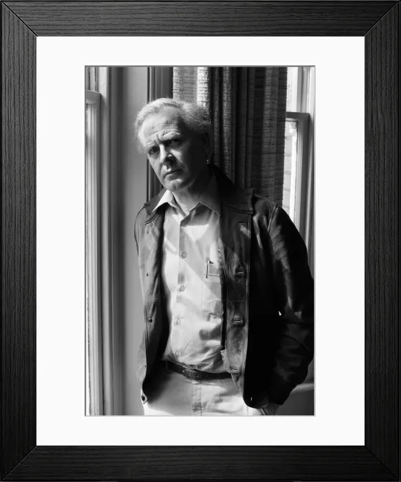 Framed Print : Writer David Cornwall (John Le Carre) at his home Hampstead, north London