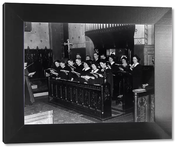 St Stephens Church Choir, Oldham, Greater Manchester, 8th January 1939