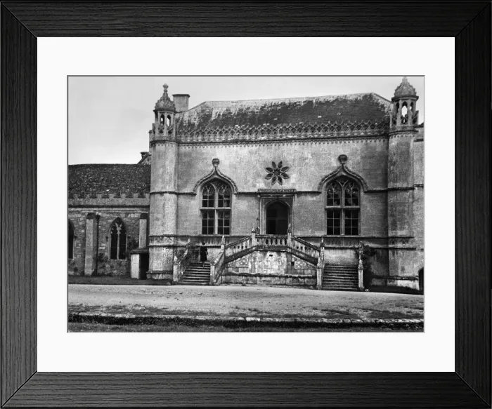 Framed Print : Exterior view of Lacock Abbey in the village of Lacock, Wiltshire, England Framed Print : Exterior view of Lacock Abbey in the village of Lacock, Wiltshire, England