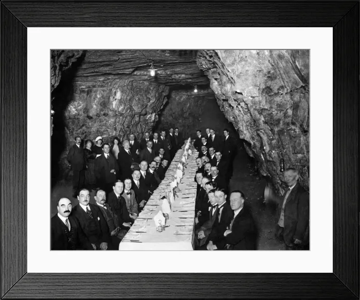 Framed Print : A dinner held by the Bromley Ramblers Club composed of City Framed Print : A dinner held by the Bromley Ramblers Club composed of City