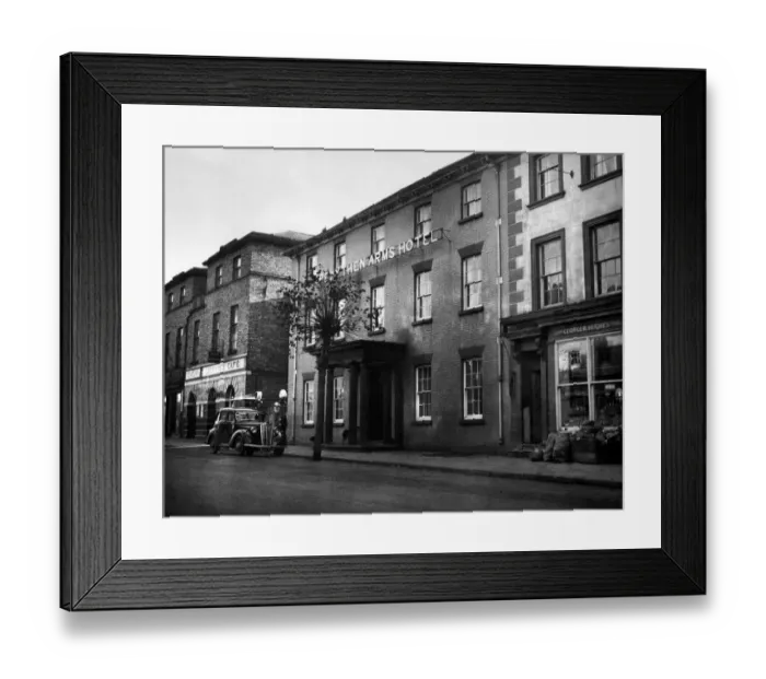 Framed Print : Exterior view of the Trewythen Arms hotel in the town of Llandidloes in Montgomeryshire Framed Print : Exterior view of the Trewythen Arms hotel in the town of Llandidloes in Montgomeryshire