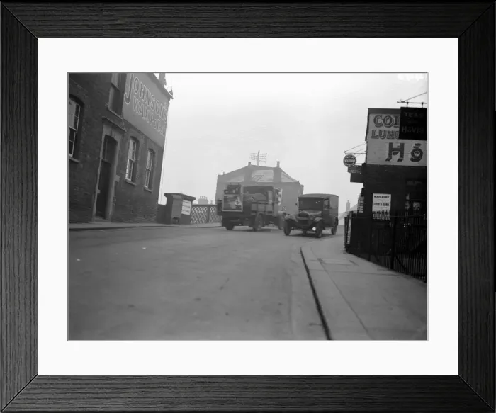 Framed Print : Canal Bridge High Street, Yiewsley. Circa 1936 Framed Print : Canal Bridge High Street, Yiewsley. Circa 1936