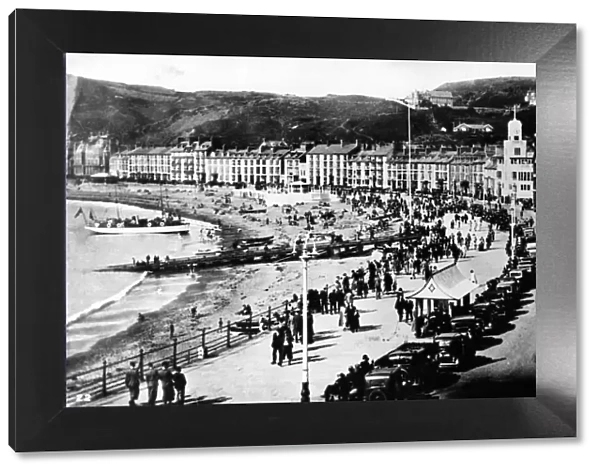Aberystwyth beach and promenade. 1930s