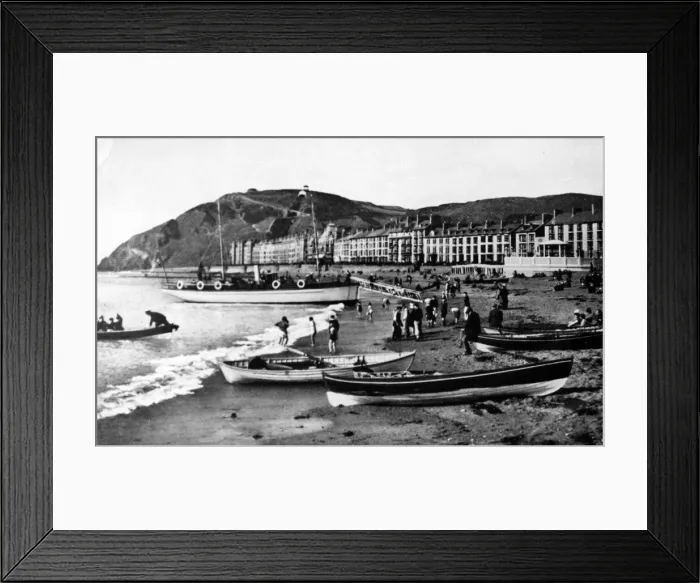 Framed Print : Aberystwyth beach and promenade. 1930s Framed Print : Aberystwyth beach and promenade. 1930s