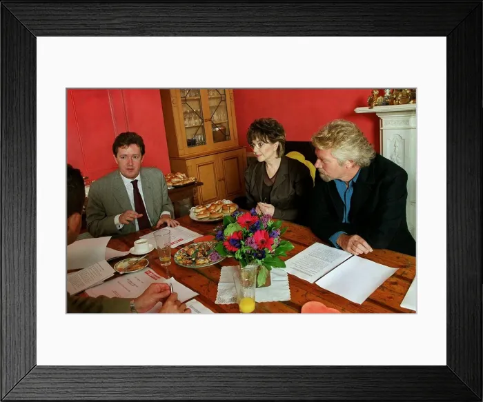 Framed Print : Mirror Pride of Britain Award 1999 Judges Paul Burrell Richard Branson Miriam Framed Print : Mirror Pride of Britain Award 1999 Judges Paul Burrell Richard Branson Miriam
