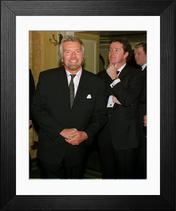 Framed Print : Richard Branson at The Mirror Pride of Britain Awards 1999 with Mirror Editor Framed Print : Richard Branson at The Mirror Pride of Britain Awards 1999 with Mirror Editor