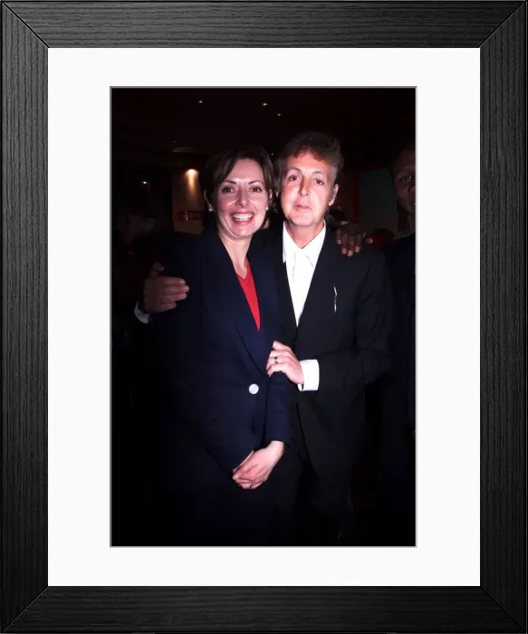 Framed Print : Carol Vorderman and Paul McCartney May 1999 at the Mirror Pride of Britain Awards Framed Print : Carol Vorderman and Paul McCartney May 1999 at the Mirror Pride of Britain Awards