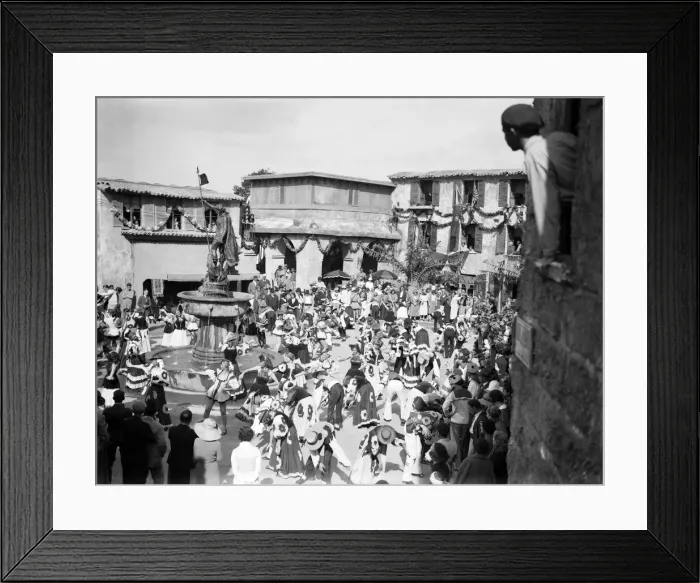 Framed Print : Filming of Brewsters Millions, directed by Thornton Freeland at British Framed Print : Filming of Brewsters Millions, directed by Thornton Freeland at British