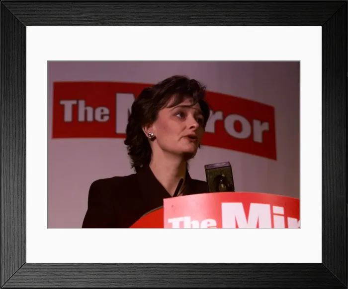 Framed Print : Cherie Blair at the Mirror Pride of Britain Awards May 1999
